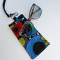 Single-Sided Cotton Eyeglass/Ink Pen Holder w/Lanyard